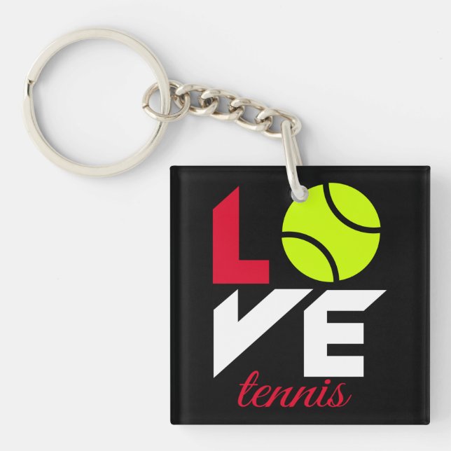 Love tennis key ring (Front)