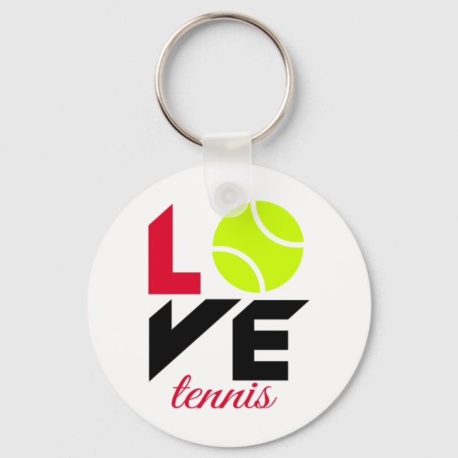 Love tennis key ring (Front)