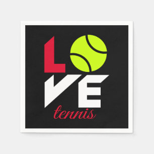 Love tennis napkin
