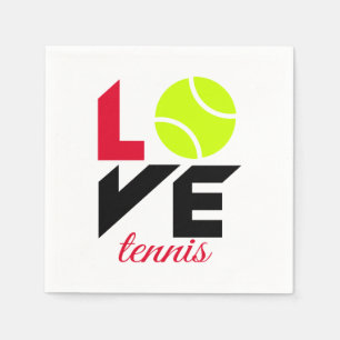 Love tennis napkin