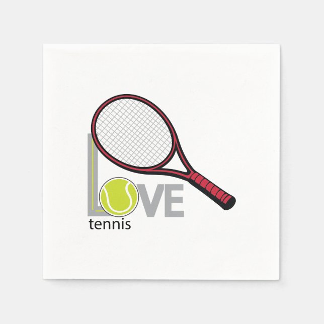 Love tennis napkin (Front)