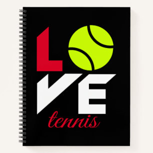 Love tennis notebook