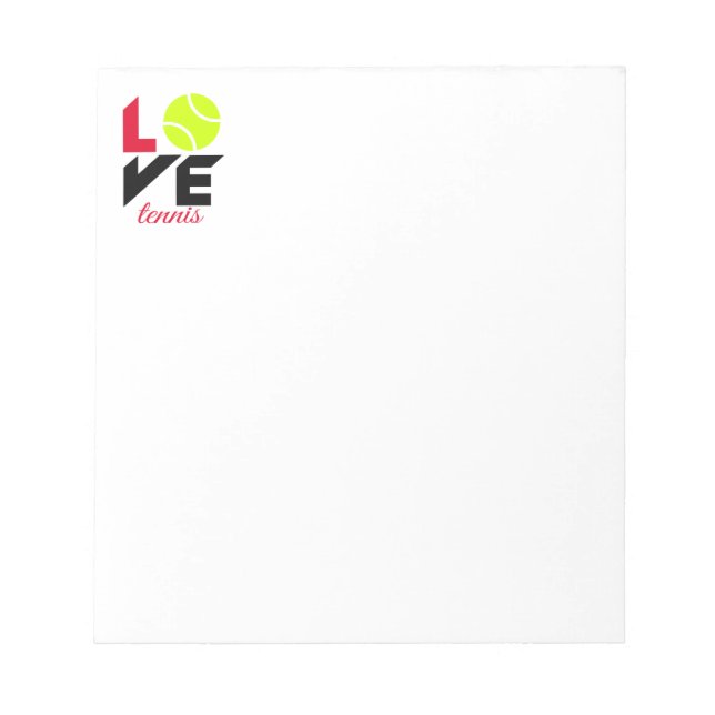 Love tennis notepad (Front)