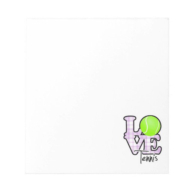 Love Tennis Notepad (Front)