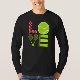 Love Tennis  Tennis Ball I Called In Sick To Be He T-Shirt