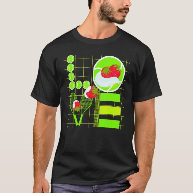 Love Tennis  Tennis Ball I Called In Sick To Be He T-Shirt (Front)