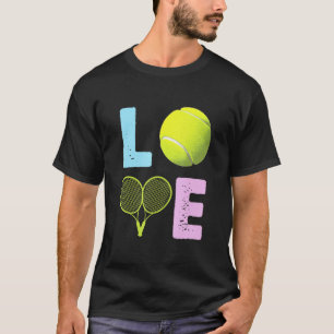 Love Tennis Tennis Cute Girl Player Coach T-Shirt