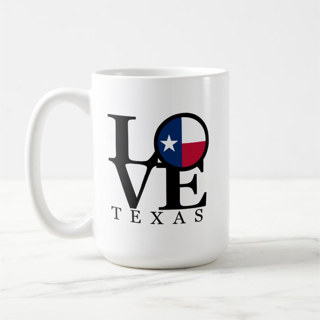 LOVE Texas 15oz Mug White (Left)