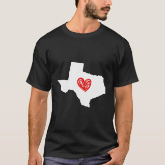 Love Texas Heart Hoodie T-Shirt