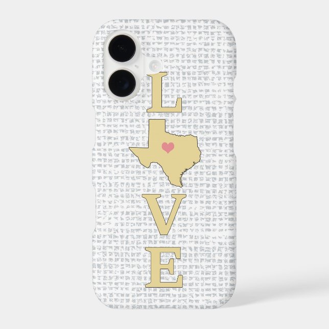 LOVE Texas State Map moveable heart (Back)