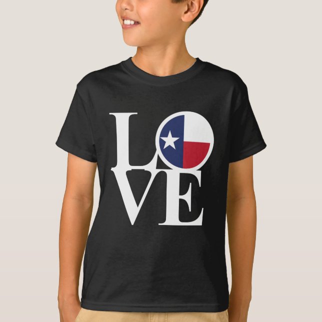 LOVE Texas Typography Shirt (Front)