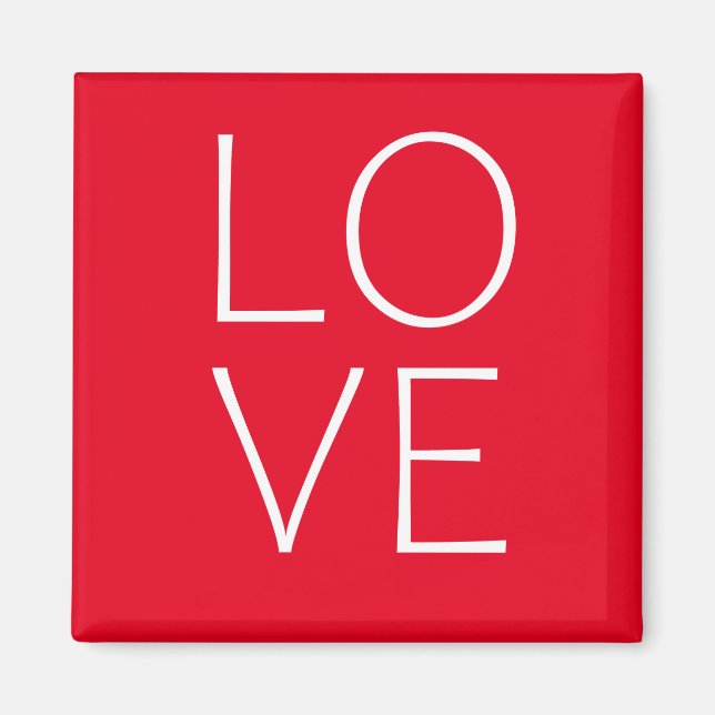 Love text design magnet (Front)