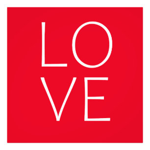 Love text design photo print