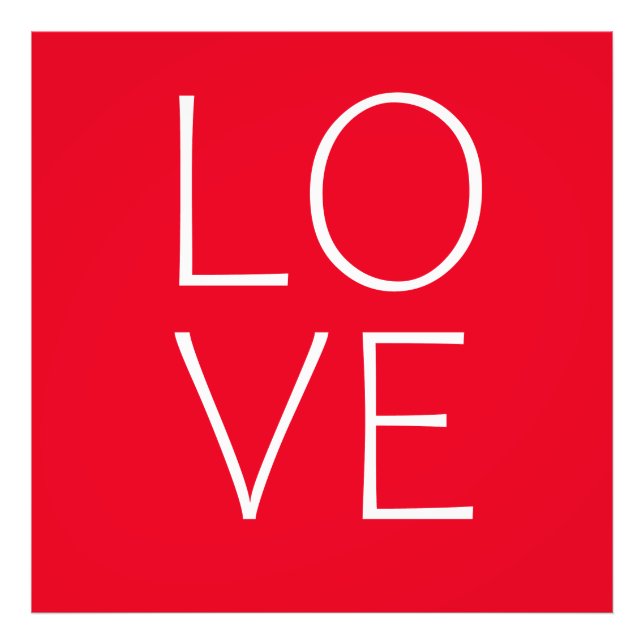 Love text design photo print (Front)