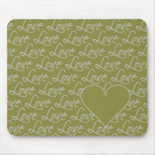 Love Text mousepad, customise Mouse Pad