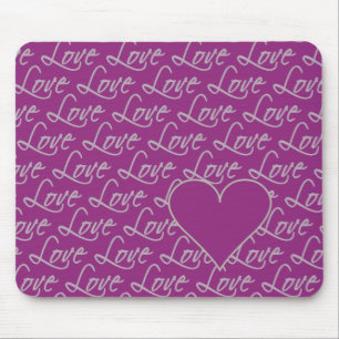 Love Text mousepad, customise Mouse Pad