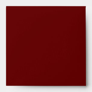 Love Text Personalised Square Envelopes in Merlot