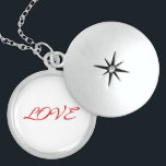 Love text sterling silver necklace<br><div class="desc">Love text</div>