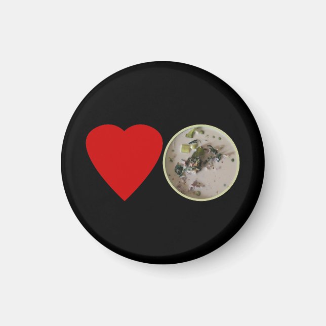 Love Thai Green Curry ... Thailand Street Food Magnet (Front)