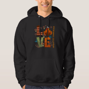Love Thankful Operating Room Nurse Turkey Thanksgi Hoodie