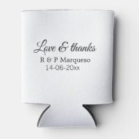 Love & thanks add couple name wedding add date yea