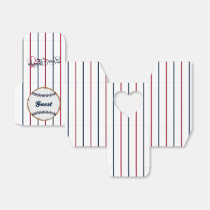 Love-Thanks Baseball Cookie B-Heart Favor Box