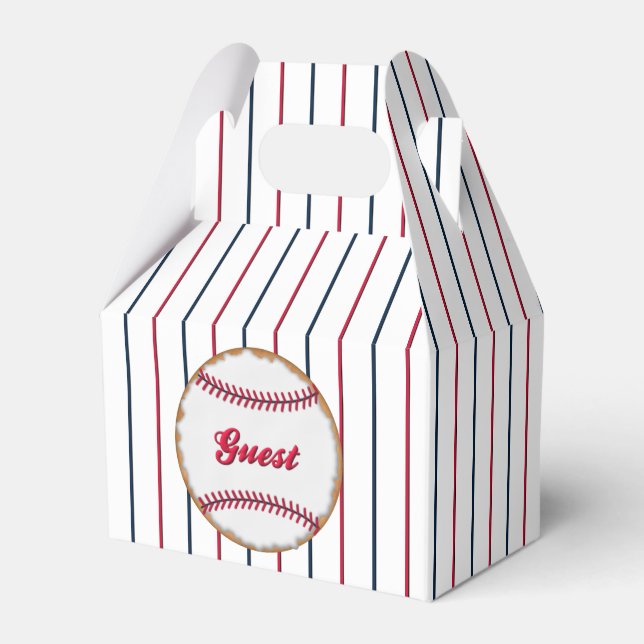 Love-Thanks Baseball Cookie R-GABLE FAVOR BOX (Front Side)