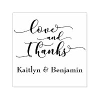 Love & Thanks Elegant Script w/ Your Details