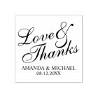 'Love & Thanks' Elegant Wedding Favour