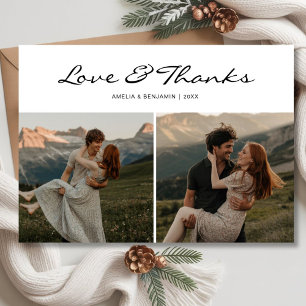 Love & Thanks Holiday Couple  Holiday Card