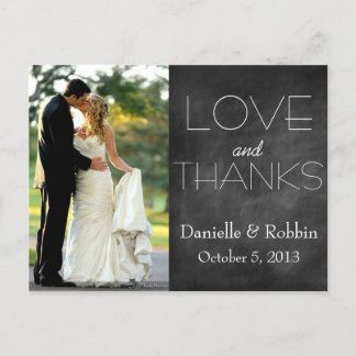 Love & Thanks Postcard