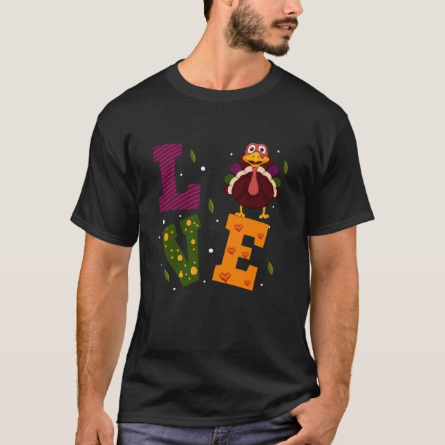 Love Thanksgiving T Shirt (Front)