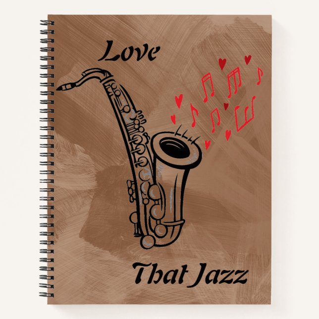Love That Jazz Notebook/Journal Notebook (Front)