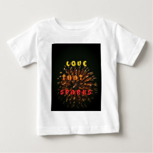 Love That Sparks Abstract Art Design Print Baby T-Shirt