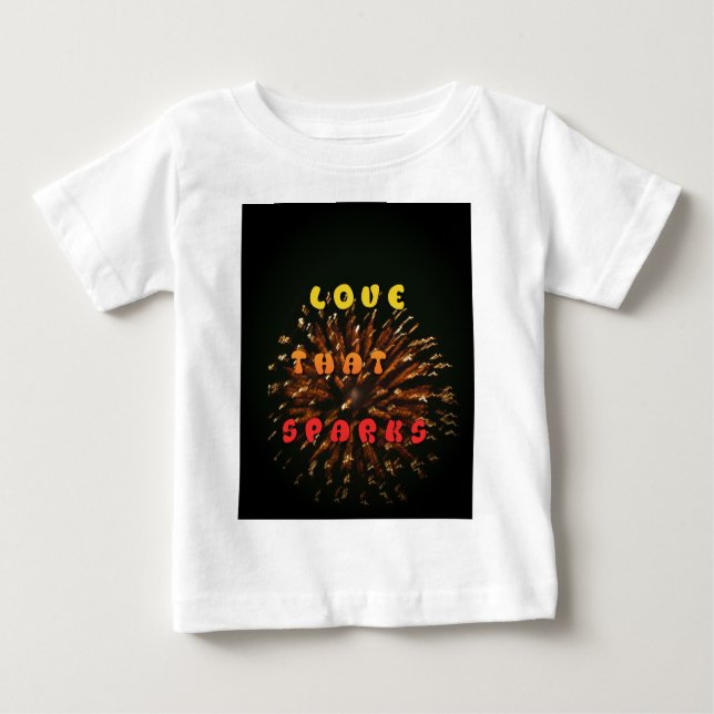 Love That Sparks Abstract Art Design Print Baby T-Shirt (Front)
