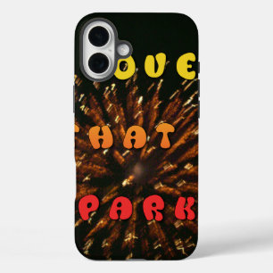 Love That Sparks Abstract Art Design Print iPhone 16 Plus Case