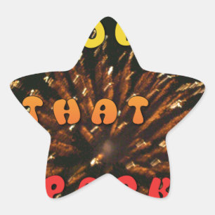 Love That Sparks Abstract Art Design Print Star Sticker