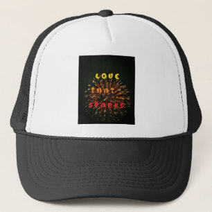 Love That Sparks Abstract Art Design Print Trucker Hat