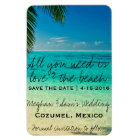 Love & The Beach Wedding Save Date Magnets
