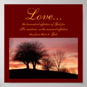 Love..., the benevolent affection...Religious Post Poster