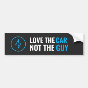 Love the Car, Not the Guy Regret Tesla Car Sticker