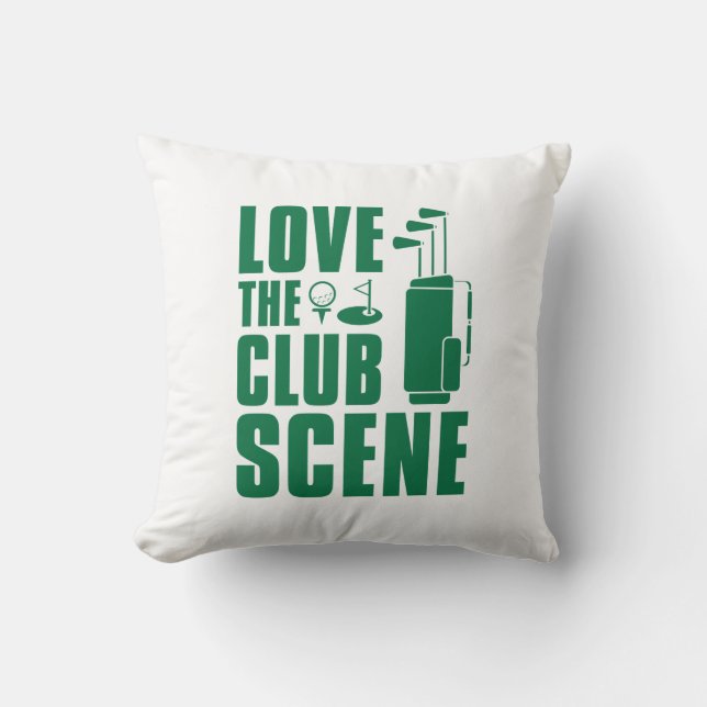Love The Club Scene Cushion (Front)