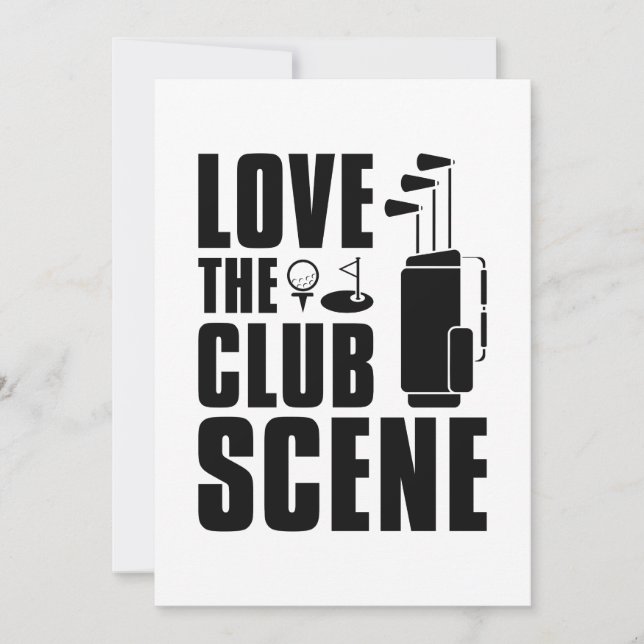 Love The Club Scene Thank You Card (Front)