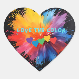 Love the colour it will love you heart sticker