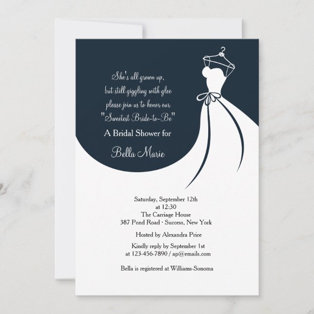 Love the Dress Bridal Shower Invitation (Front)