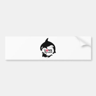 LOVE THE EARTH BUMPER STICKER