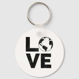 Love The Earth - Earth Day Key Ring
