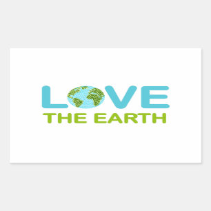 Love the Earth Earth Day Rectangular Sticker