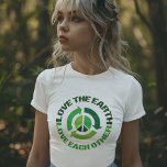 Love The Earth Environmental Activist Women's Tri-Blend Shirt<br><div class="desc">Love the Earth Love Each Other. A great recycling quote women's tri-blend t-shirt gift for an environmental activist who believes global warming is real and want to help prevent climate change. Save our environment and keep our planet clean and full of peace with this green quote.</div>
