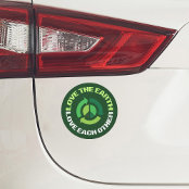 Love the Earth Environmental Awareness Green Car Magnet
